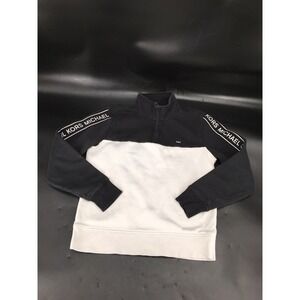 Michael Kors Script Scuba Crew Neck Sweatshirt Spell Out Tape Men Size M Faded